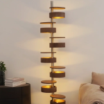 Verlicht je interieur met de Luminis houten vloerlamp