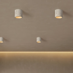 Moderne Wabi-sabi plafondlamp in cilindervorm