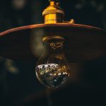 Photo Crystal ball table lamp