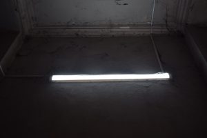 Photo smoked iron floor light