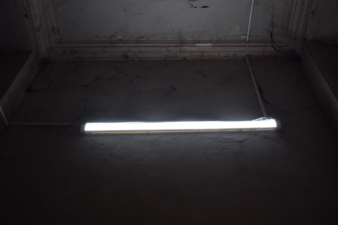 Photo smoked iron floor light