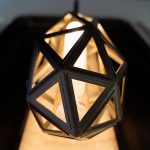 Photo geometric origami pendant