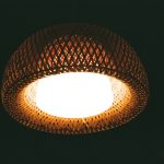 Photo bamboo weave light